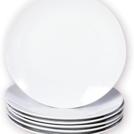 Small Dessert Plates Set of 6, Ceramic White Appetizer Plates 6 Inch, Mini  Serving Plate for Cake, Bread, Salad, Snack